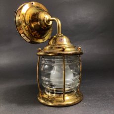 画像3: 1930-40's "Caged" Brass Porch Lamp  (3)