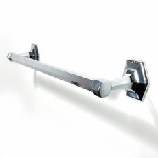 画像1: 1940's Hexagonal Chrome Towel Bar (1)