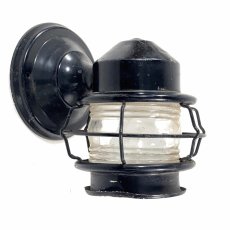 画像3: 1940's "Black Shabby" Caged Porch Lamp (3)