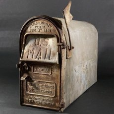 画像1:  PAT.1899  Cast Iron ★U.S.MAIL BOX★ (1)