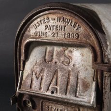 画像3:  PAT.1899  Cast Iron ★U.S.MAIL BOX★ (3)