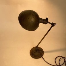 画像2: 1920-30's "FARIES" Brass Desk Lamp (2)