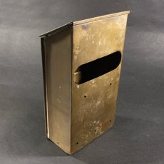 画像8: 1920-30's "CORBIN LOCK CO." Brass Wall Mount Mail Box (8)