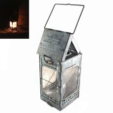 画像1: ★少し旧型★  1900-10's "Galvanized Steel" Folding Candle Lantern (1)