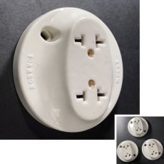 画像1: 1920-30's "ART DECO" Porcelain Outlet 【3個バラ売り】 (1)