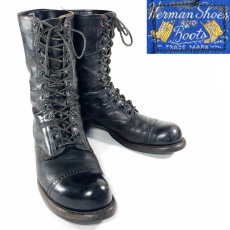 画像1: 1940-50's ★HERMAN★ Leather Military Boots (1)