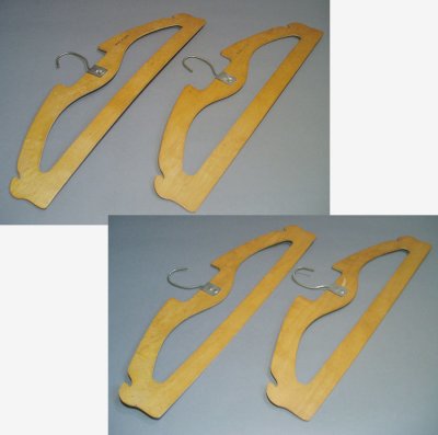 画像1: 1930's "British Made" 5-Wood Hangers