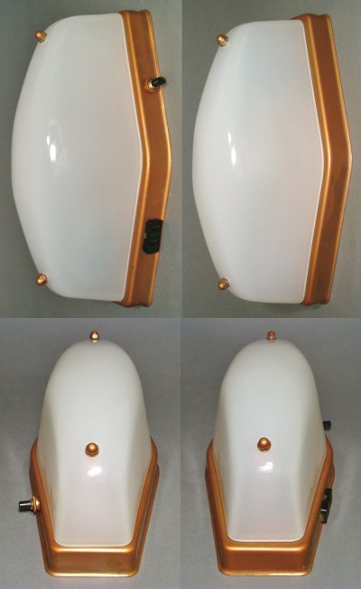 画像1: 1950's "DIAMOND" Bathroom Lamp