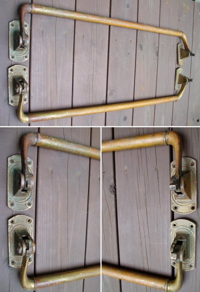 画像3: 2-sets Early 1900's Cast Brass "Door Handles"