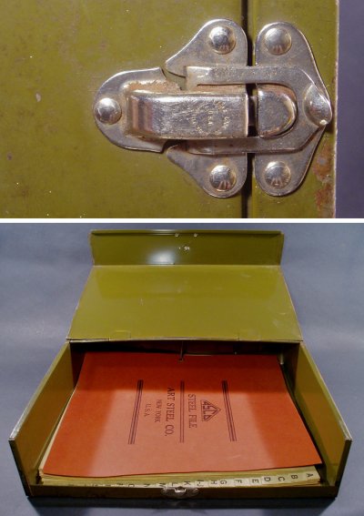 画像2: 1940's "ASCO N.Y." Steel File Box