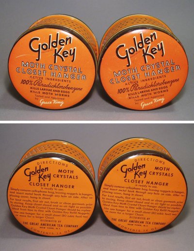 画像1: 1930-40's "GOLDEN KEY" Mesh Tin Can