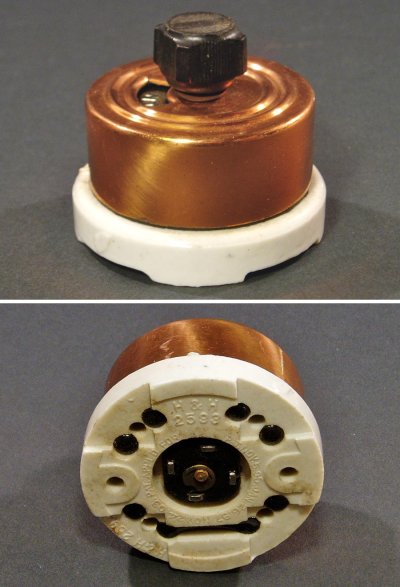 画像1: 1900-10's【ARROW】Copper＆Porcelain Turn Switch 