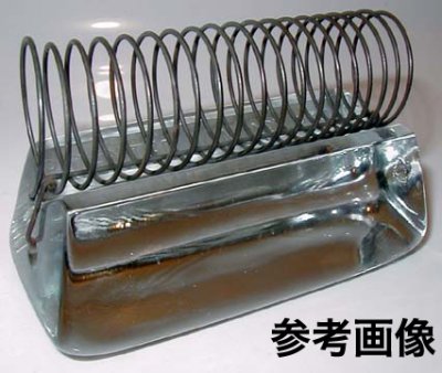 画像3: 1900-10's "Clear Glass" Pen Rest + Paper Weight