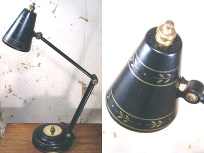 画像2: 1950's "Black×Gold" Reading/Night Lamp【MINI】