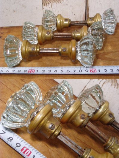 画像3: 6 Antique "Glass" Doorknob