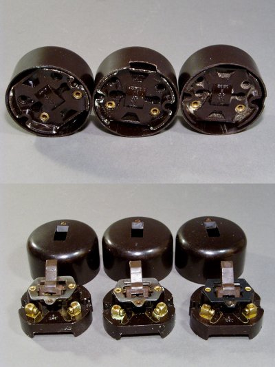 画像2: 3-sets 1950's "FRANCE" Bakelite Switch