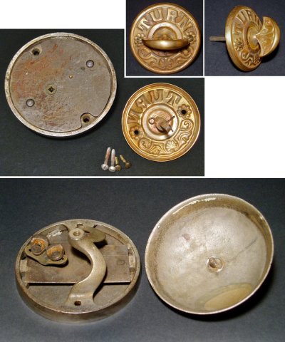 画像1: 1890's "Cast Iron＆Brass" Loud Doorbell