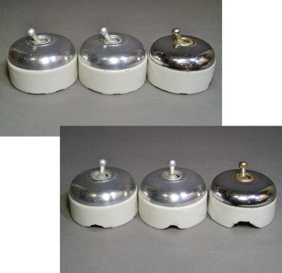 画像1: 3-sets French "Porcelain" Wall Switch