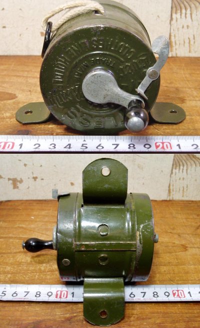 画像2: 1910-20's Wood Handle "Clothes-Line" Reel