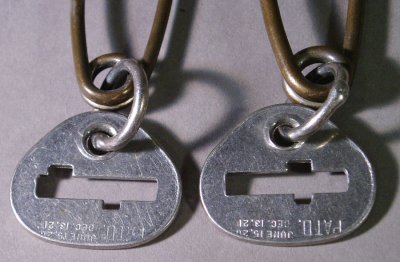 画像1: 1930's "KEY TAG" Big Laundry Pins