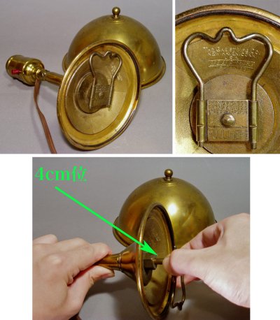 画像3: 1930's "Desk / Wall" Brass 2-Way Lamp