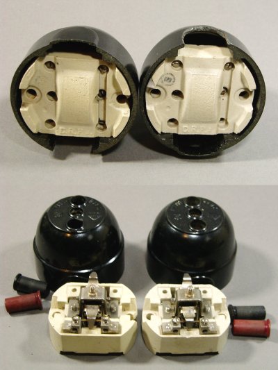 画像2: 1930-40's "GERMANY" Bakelite PUSH Switch