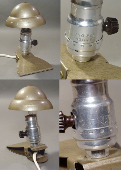 画像1: 1950's "Steel × Aluminum" mini Lamp