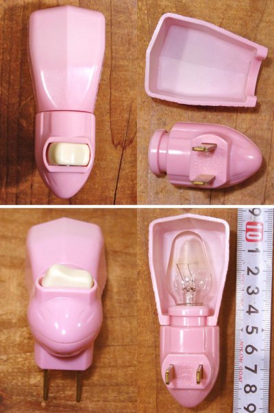 画像3: 1950-70's "PINK-Bakelite" Night Lamp