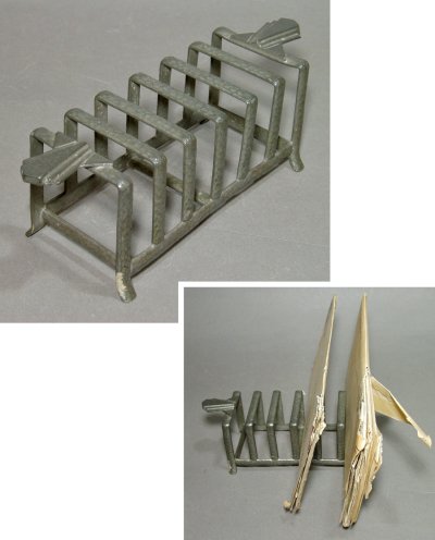 画像1: 1920-30's ART DECO "Cast Metal" Desk Top Letter Holder