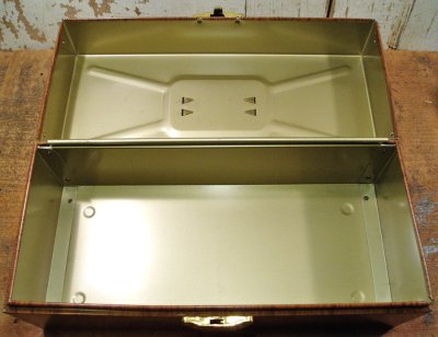 画像3: 1960's "WOOD" Steel Safety Box with Key