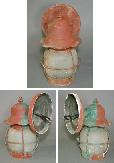 画像2: 1920-30's "Shabby Chic" Porch Lamp 