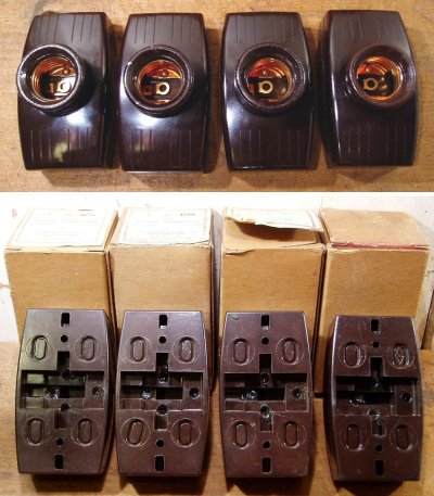 画像1: 1930-40's "BAKELITE" Lamp Holder【DEAD-STOCK】