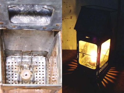 画像2: 1910-20's "Galvanized Steel" Folding Candle Lantern