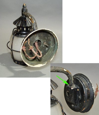 画像3: 1920 - Early1930's "Caged" Copper Porch Lamp 