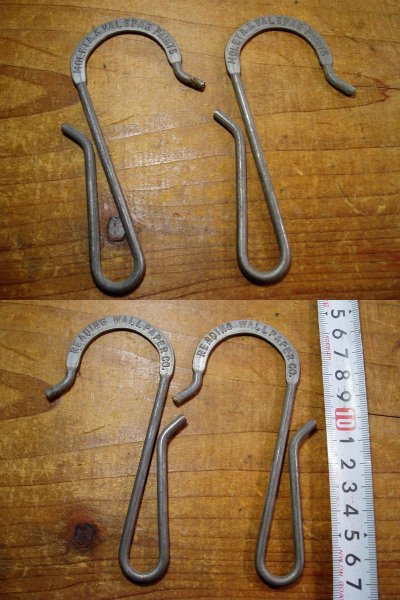 画像1: 1930-1940's Advertising Steel " S " Hook SET