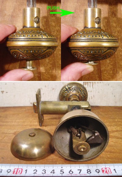 画像1: Early 1900's "COMBINATION" Door Knob ＆ BELL