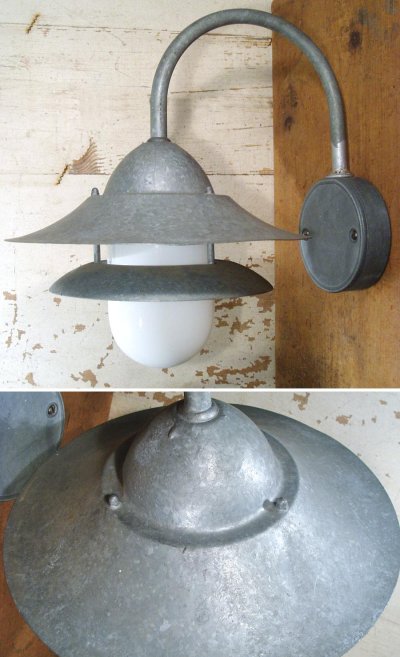 画像1: Germany "Galvanized Steel" Outside Light