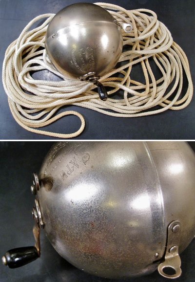 画像2: 1910's "SATURN" Steel Clothes-Line Reel