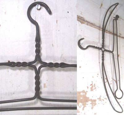 画像1: 1910-30's "Cross Twisted Wire" Shirts＆Trousers Hanger