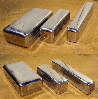 画像2: 3-sets 1930's "Nickel Brass" Boxes