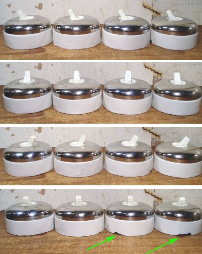 画像2: 4-sets "Nickel＆Porcelain" Wall Switch