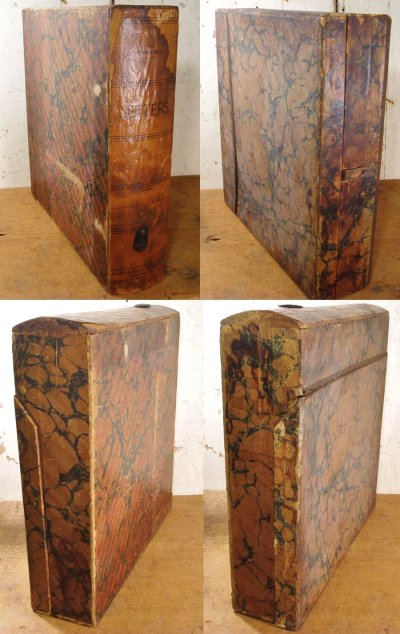 画像2: 1900-20's "ADVERTISING" Wood/Cardboard Office File Box