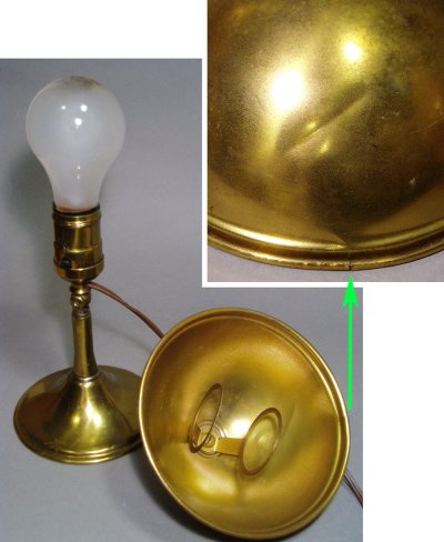 画像2: 1930's "Desk / Wall" Brass 2-Way Lamp