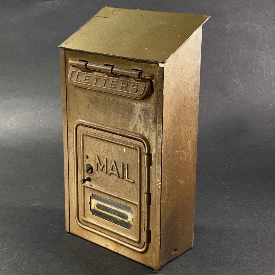アンティーク真鍮 メールボックス 郵便受け ビンテージ 1920年代 USA
